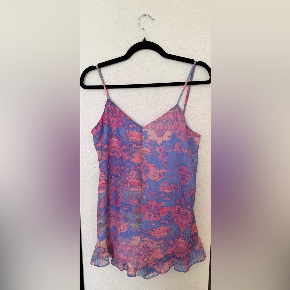 Show Me Your Mumu Davenport Romper Malibu Love In Romantic Pink Floral Small - Picture 2 of 8